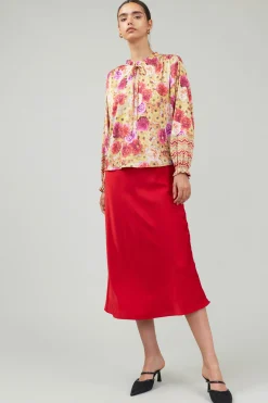 Rosette Patterned Blouse
