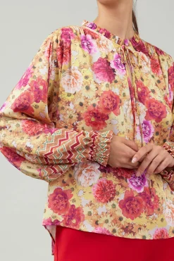 Rosette Patterned Blouse