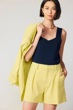 Ruched Sleeve Blazer