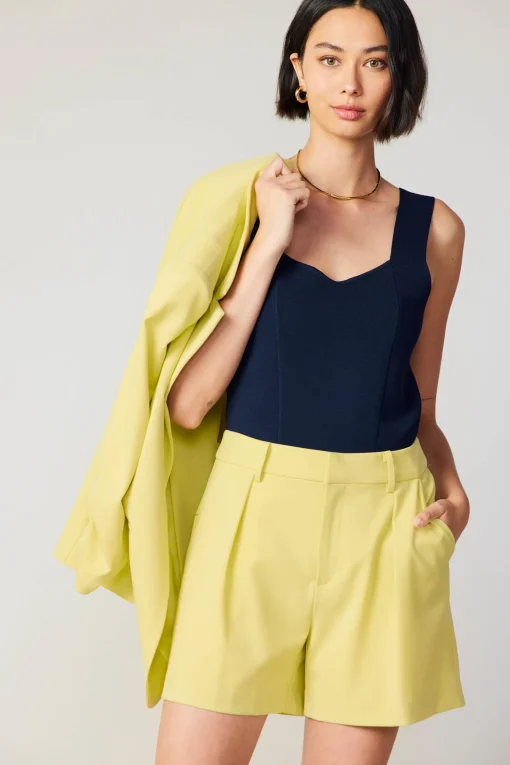 Ruched Sleeve Blazer