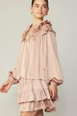 Ruffle Cape Blouse