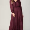 Ruffle Trim Maxi Dress