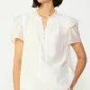 Ruffled Shoulder Blouse