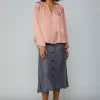 Ruffled Shoulder Blouse