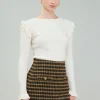 Ruffled Shoulder Top