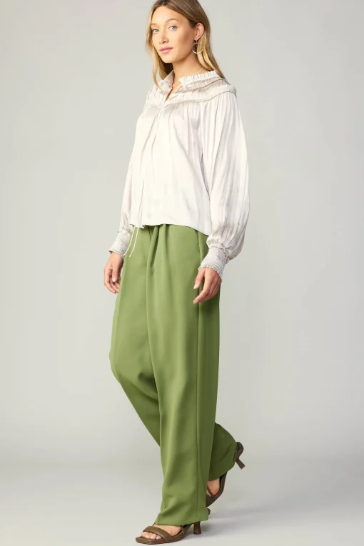 Ruffled Yoke Blouse