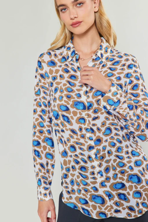 Sapphire Cenote Print Shirt