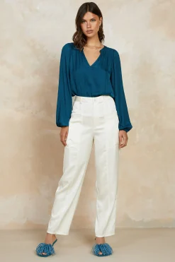 Satin Straight Leg Pants