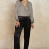 Satin Straight Leg Pants