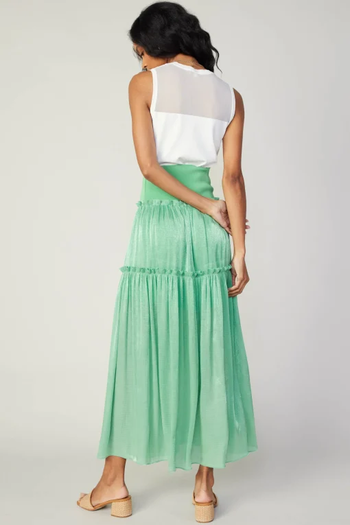 Satin Weave Maxi Skirt