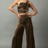 Satin Wide Leg Pants