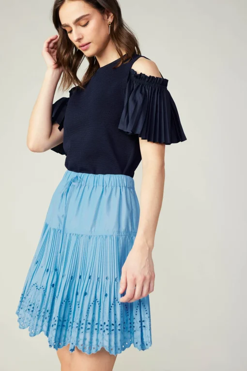 Scallop Eyelet Skirt