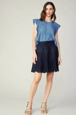 Scallop Eyelet Skirt