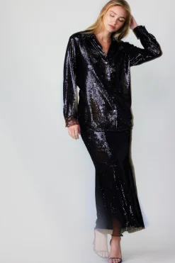 Sequin Buttonup Shirt