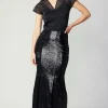 Sequin Flared Skirt