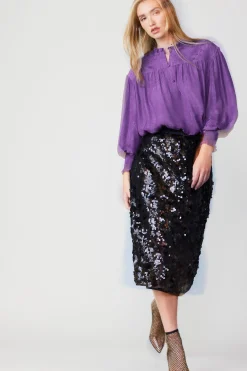 Sequin Pencil Skirt
