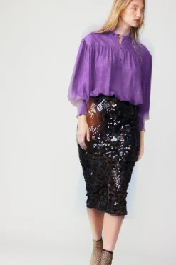 Sequin Pencil Skirt