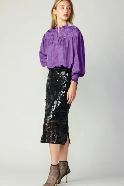 Sequin Pencil Skirt
