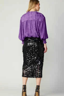 Sequin Pencil Skirt