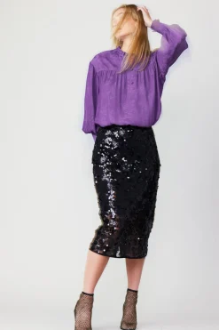 Sequin Pencil Skirt