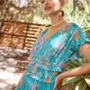 Sereia Botanical Motif Midi Dress