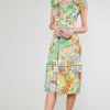 Sereia Pleated Midi Dress