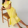 Sereia Pleated Midi Dress