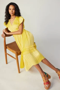 Sereia Pleated Midi Dress