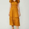 Sereia Pleated Midi Dress