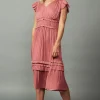 Sereia Pleated Midi Dress