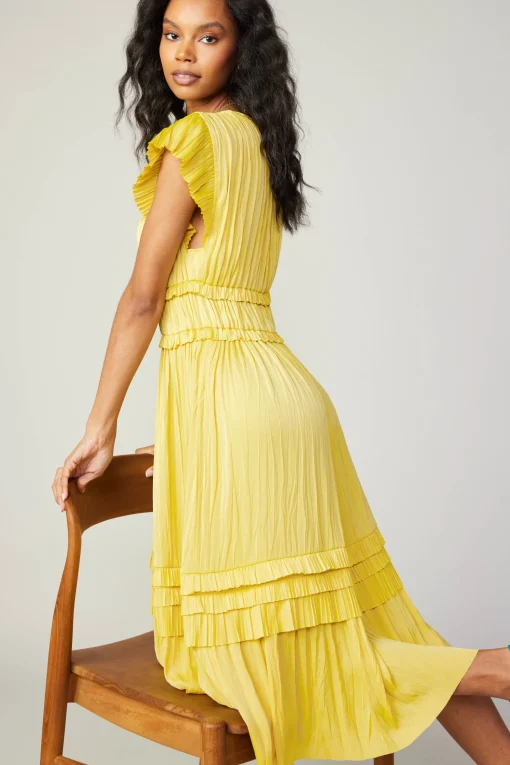 Sereia Pleated Midi Dress