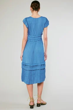 Sereia Pleated Midi Dress