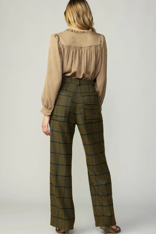 Shirred Jacquard Blouse