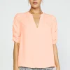 Shirred Sleeve Blouse
