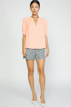 Shirred Sleeve Blouse