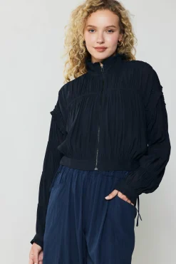 Shirred Sleeve Jacket