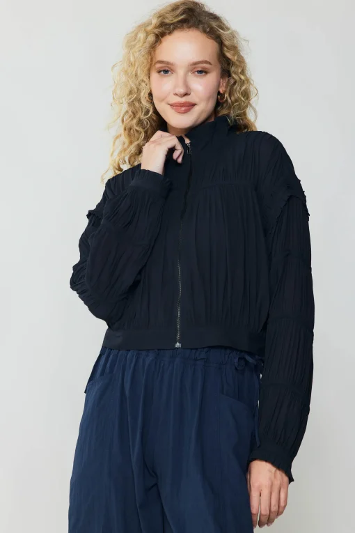 Shirred Sleeve Jacket