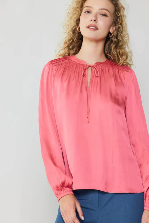 Shirred Yoke Blouse