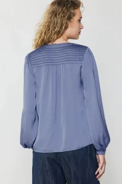 Shirred Yoke Blouse