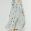Sidonie Pleated Maxi Dress