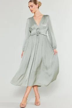 Sidonie Pleated Maxi Dress