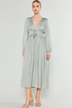 Sidonie Pleated Maxi Dress