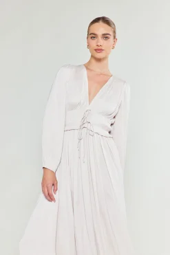 Sidonie Pleated Maxi Dress