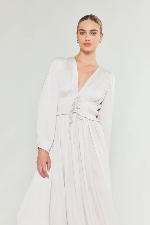 Sidonie Pleated Maxi Dress