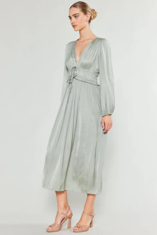 Sidonie Pleated Maxi Dress