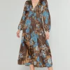 Sidonie Pleated Midi Dress