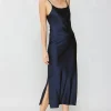 Silk Bias Midi Dress