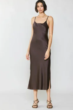 Silk Bias Midi Dress