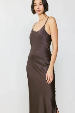 Silk Bias Midi Dress
