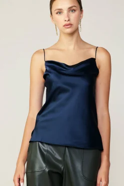 Silk Cowl Neck Cami